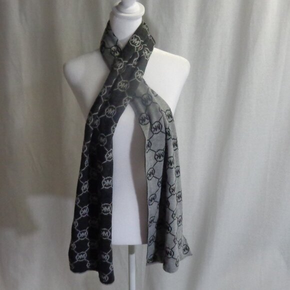 Michael Kors Black/Gray Scarf - Picture 10 of 10